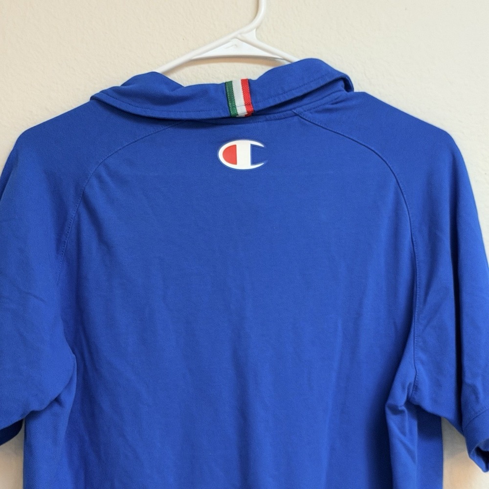 Italian National Team Basketball Men's XL Polo Champion Europe Italy Blue Sports - Picture 10 of 10